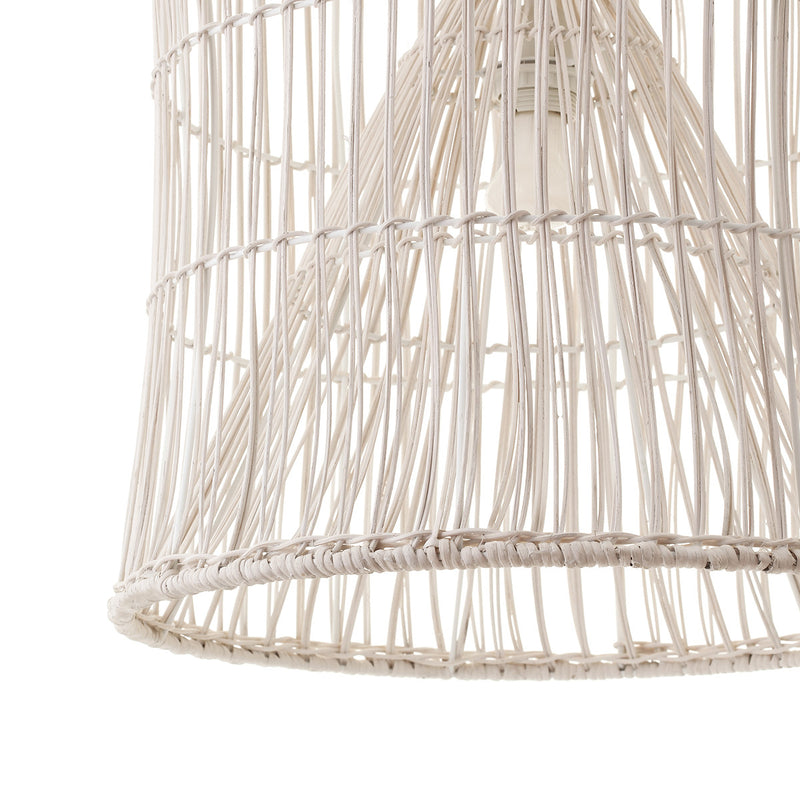 Ventura Rattan Pendant - Bell White Default Title