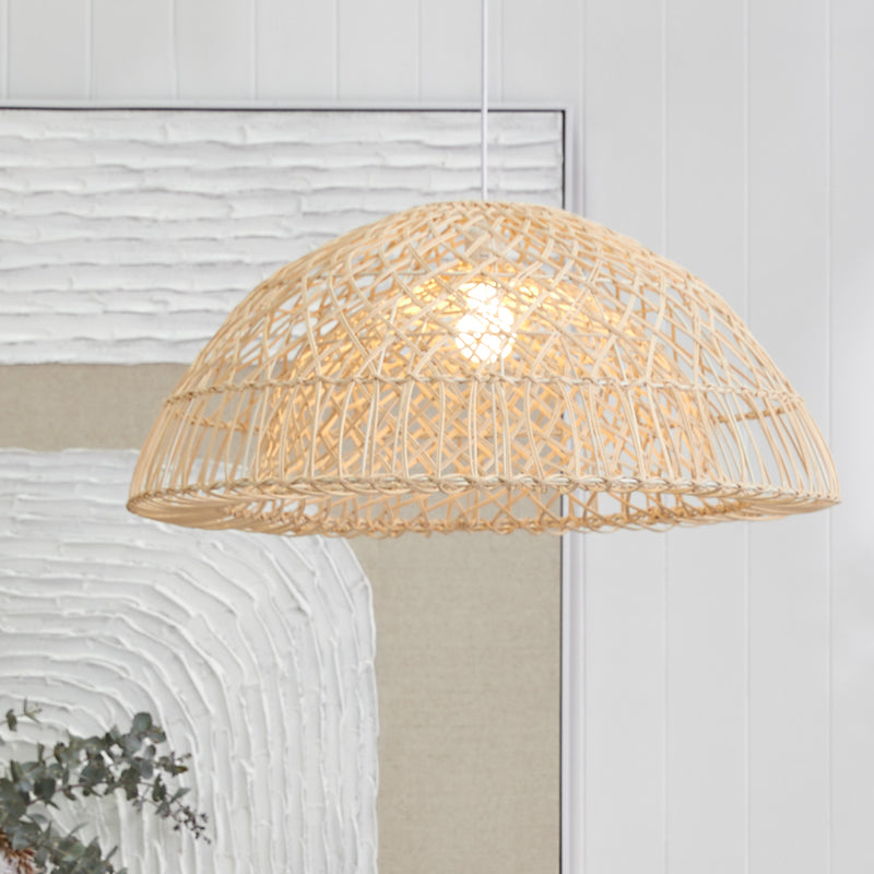 Longport Rattan Pendant - Dome Default Title