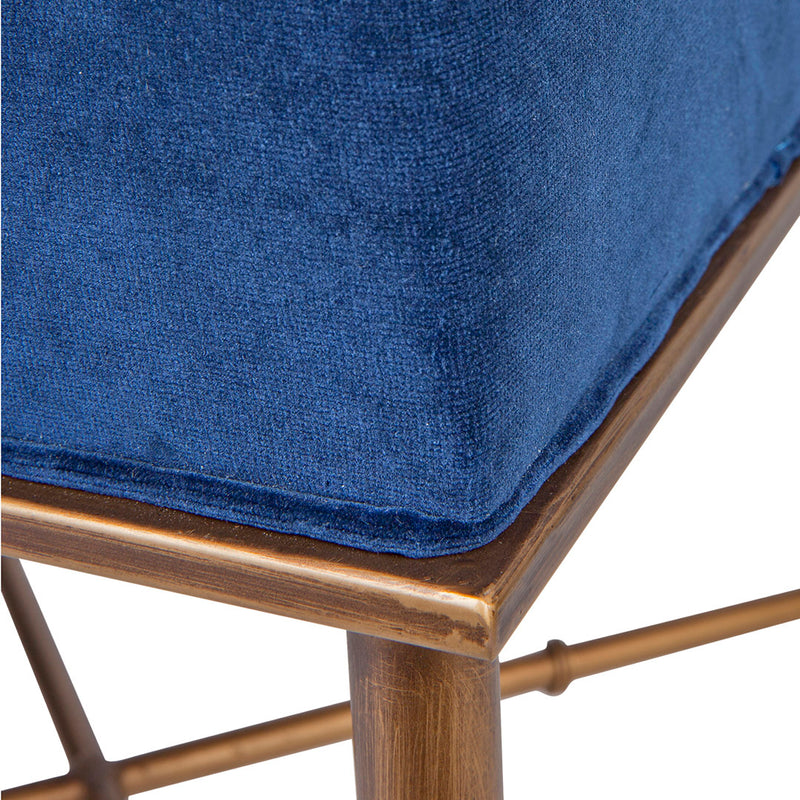 Clara Stool - Blue Velvet Default Title