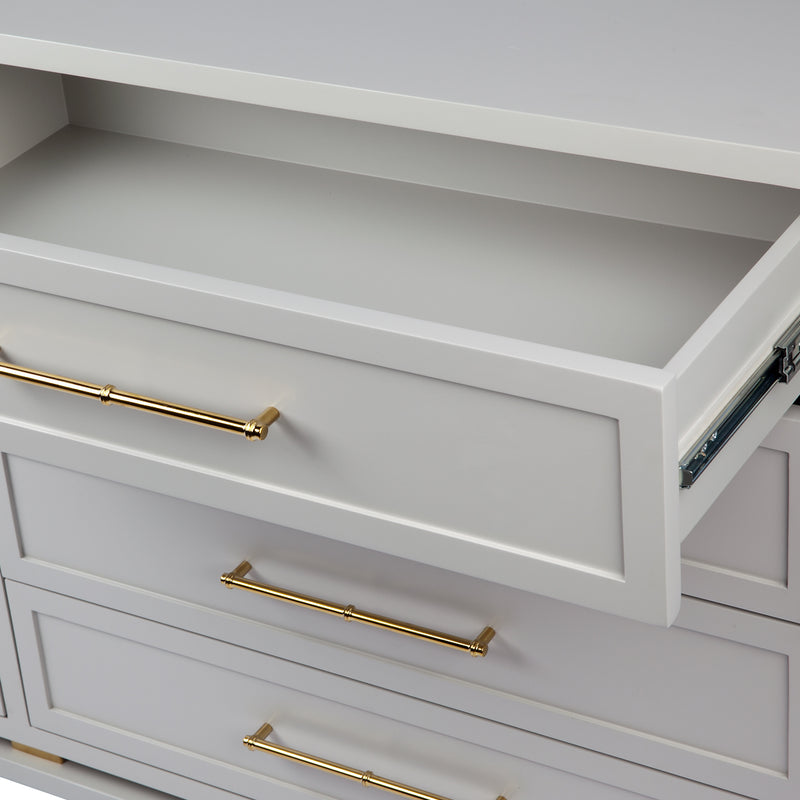 Pearl 8 Drawer Chest - Grey Default Title