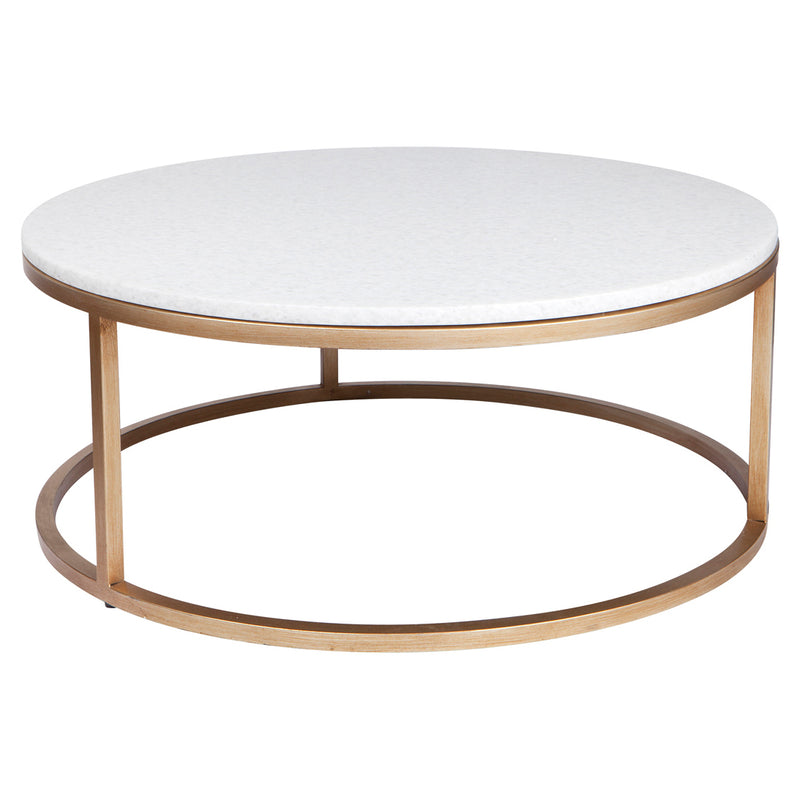 Chloe Stone Nesting Coffee Tables - Antique Gold Default Title