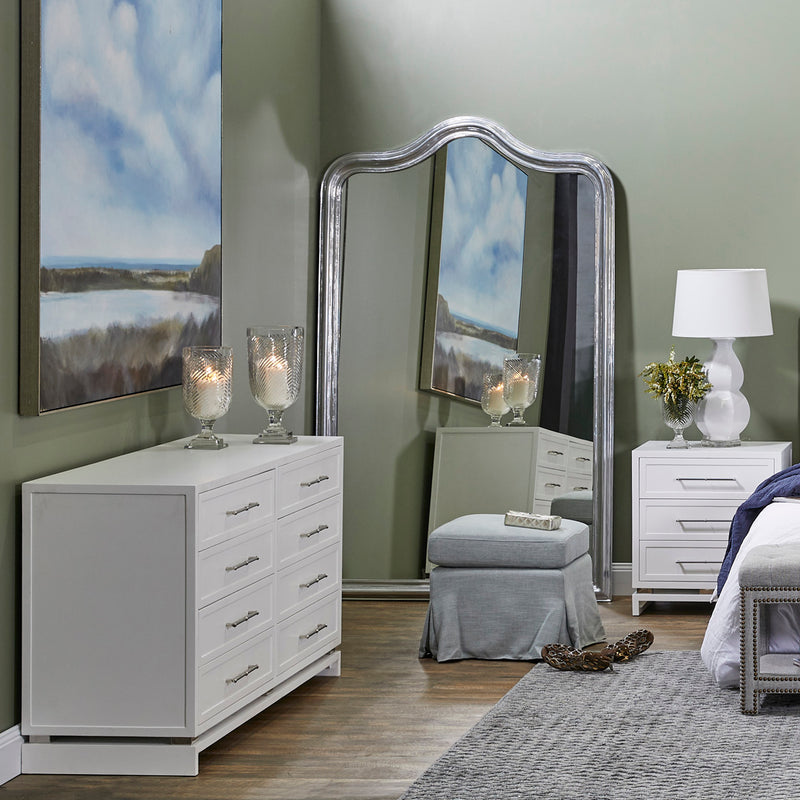 Pearl 8 Drawer Chest - White Default Title