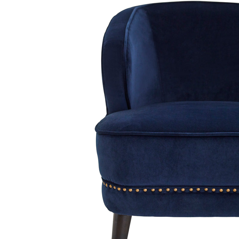 Hallie Arm Chair - Navy Velvet Default Title