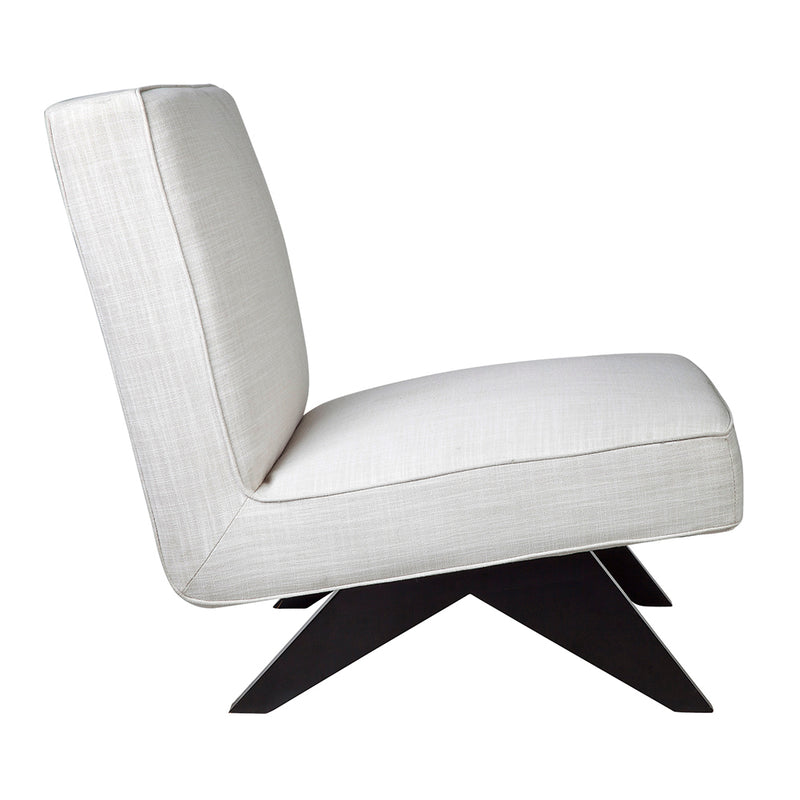 Martyn Slipper Chair - Off White Linen Default Title