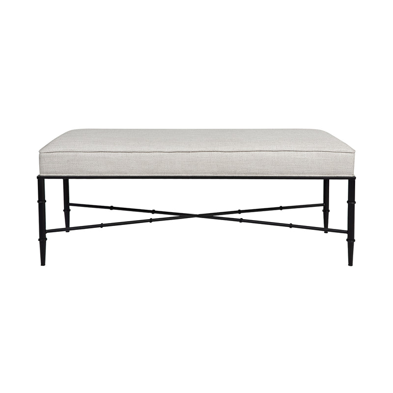 Hacienda Bench Ottoman - Natural Linen Default Title