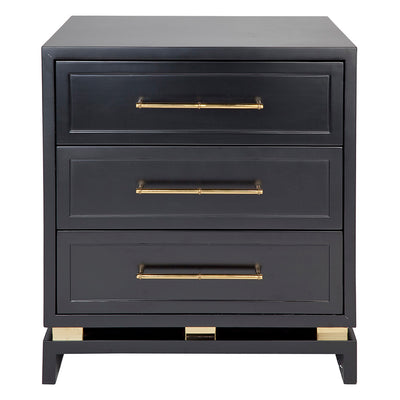 Pearl Bedside Table - Large Black Default Title