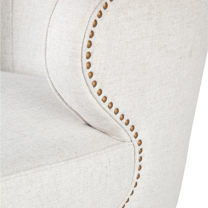 Hallie Arm Chair - Natural Linen Default Title