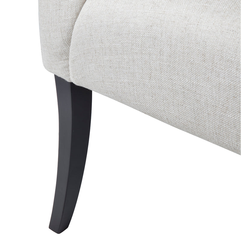 Georgina Tufted Arm Chair - Natural Linen Default Title