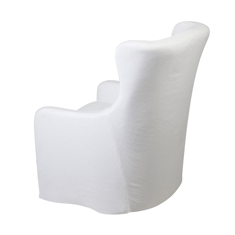 Riviera Slip Cover Arm Chair - White Default Title