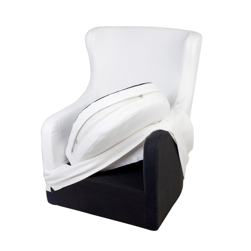 Riviera Slip Cover Arm Chair - White Default Title