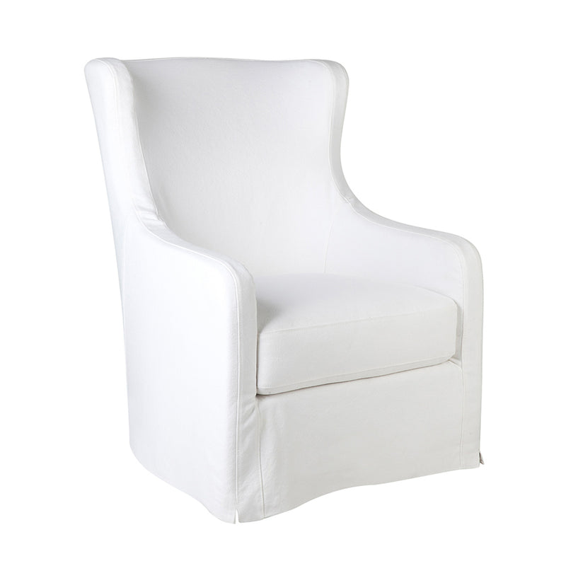 Riviera Slip Cover Arm Chair - White Default Title