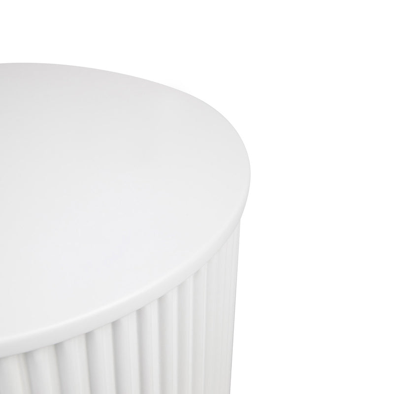 Nomad Round Side Table - White Default Title