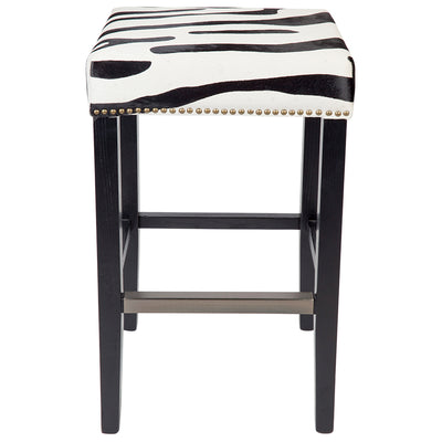 Canyon Black Bar Stool - Zebra Default Title