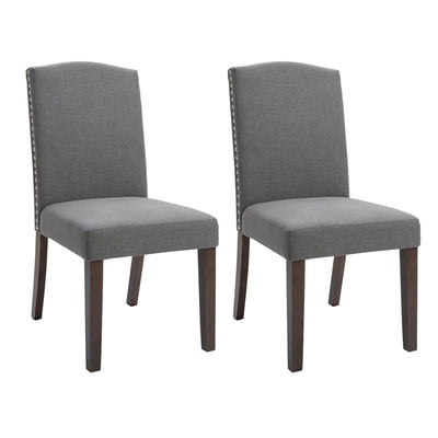 Lethbridge Dining Chair Set of 2  - Light Grey Default Title