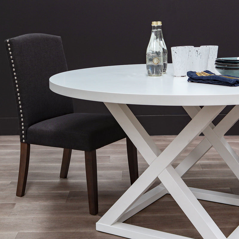 Lethbridge Dining Chair Set of 2  - Charcoal Default Title