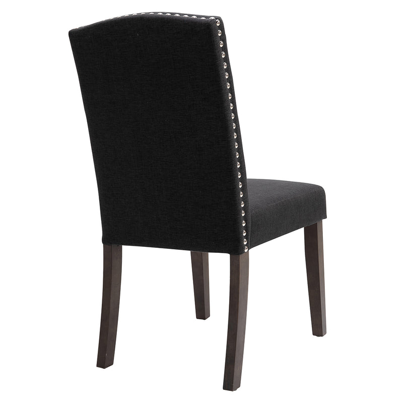 Lethbridge Dining Chair Set of 2  - Charcoal Default Title