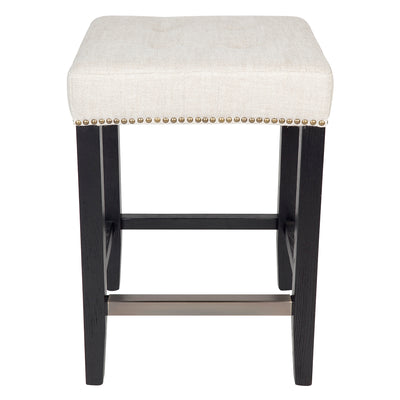 Canyon Black Kitchen Stool - Natural Linen Default Title