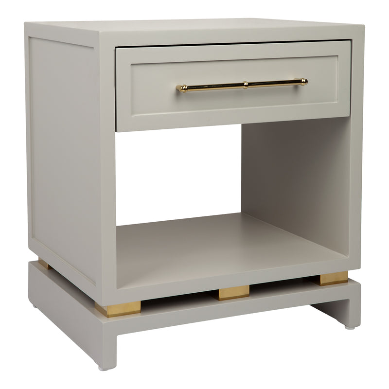 Pearl Bedside Table - Small Grey Default Title