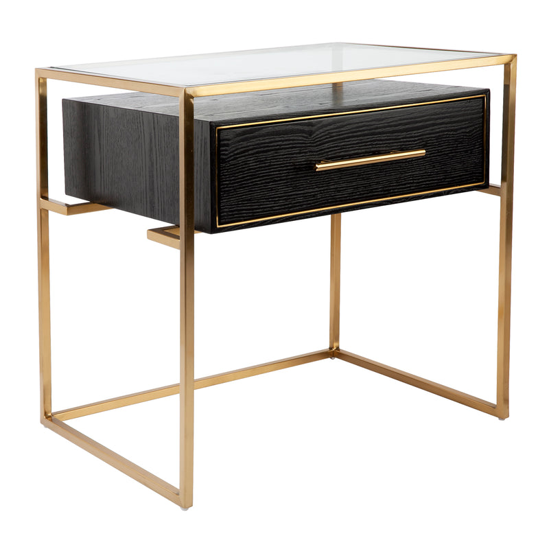Vogue Bedside Table - Small Gold Default Title
