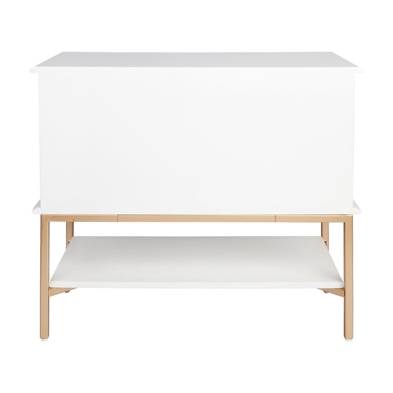 Aimee Bedside Table - Large White Default Title