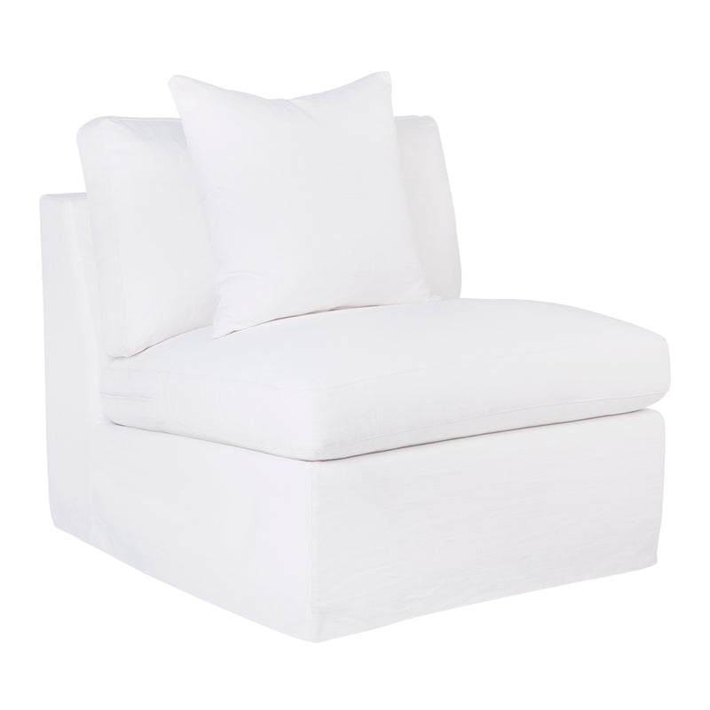 Birkshire Slip Cover Occasional Chair - White Linen Default Title