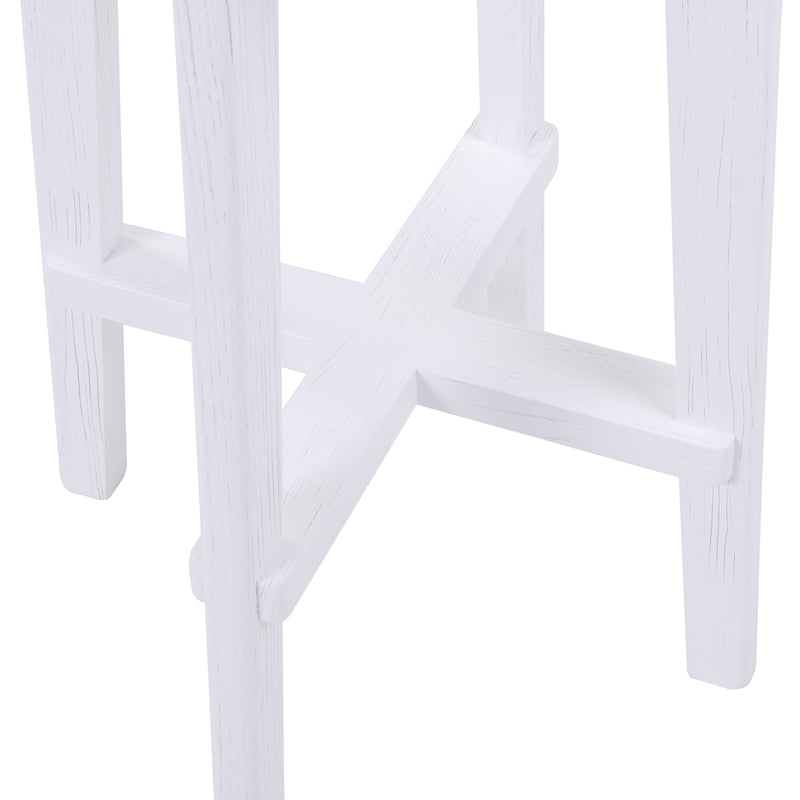 Cape Byron Rattan Kitchen Stool - White Default Title