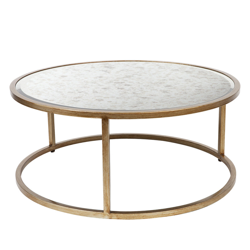 Serene Nesting Coffee Tables - Antique Gold Default Title