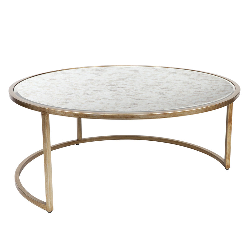 Serene Nesting Coffee Tables - Antique Gold Default Title