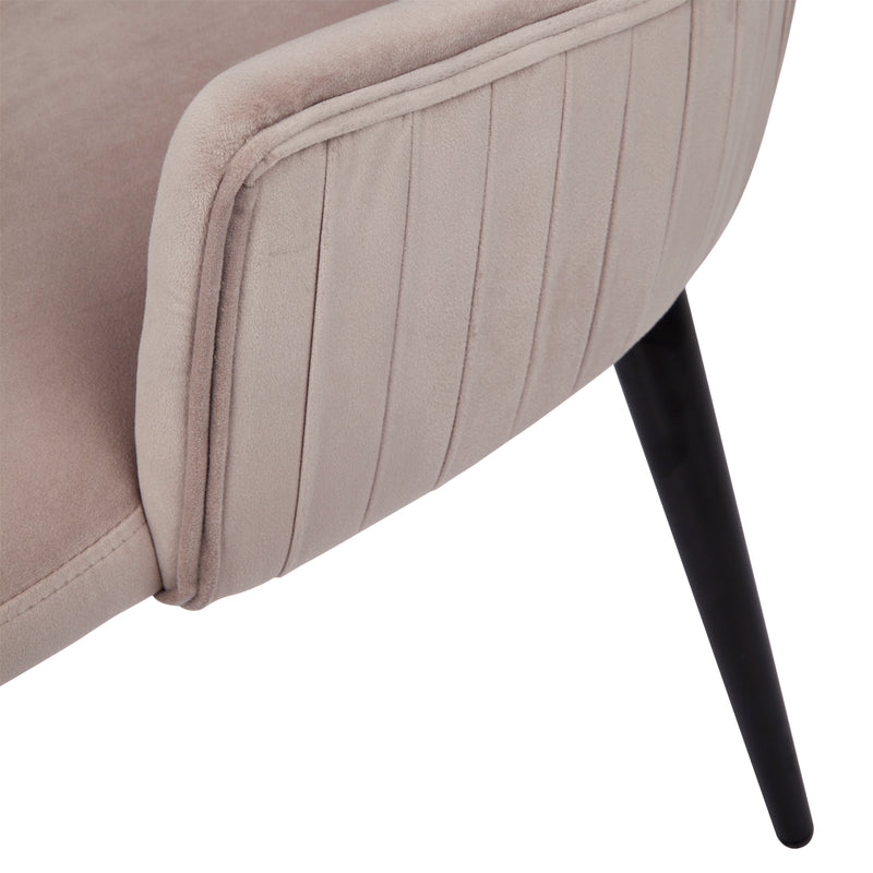 Dorsett Dining Chair Set of 2 - Taupe Velvet Default Title
