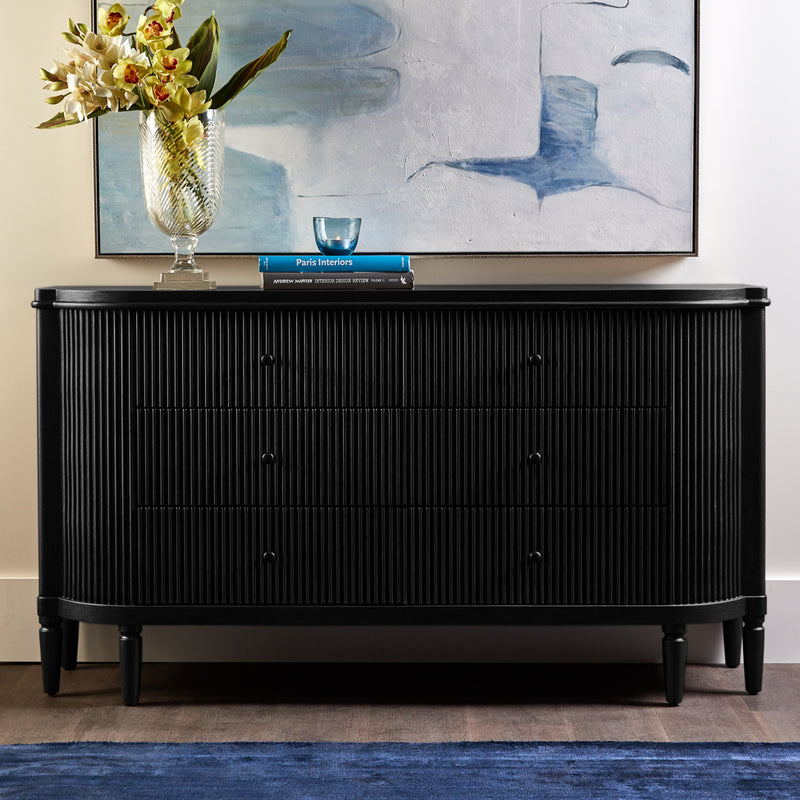 Arielle 6 Drawer Chest - Black Default Title