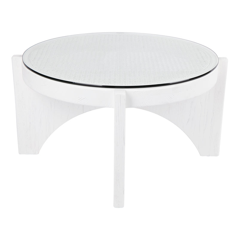 Oasis Rattan Coffee Table - Medium White Default Title