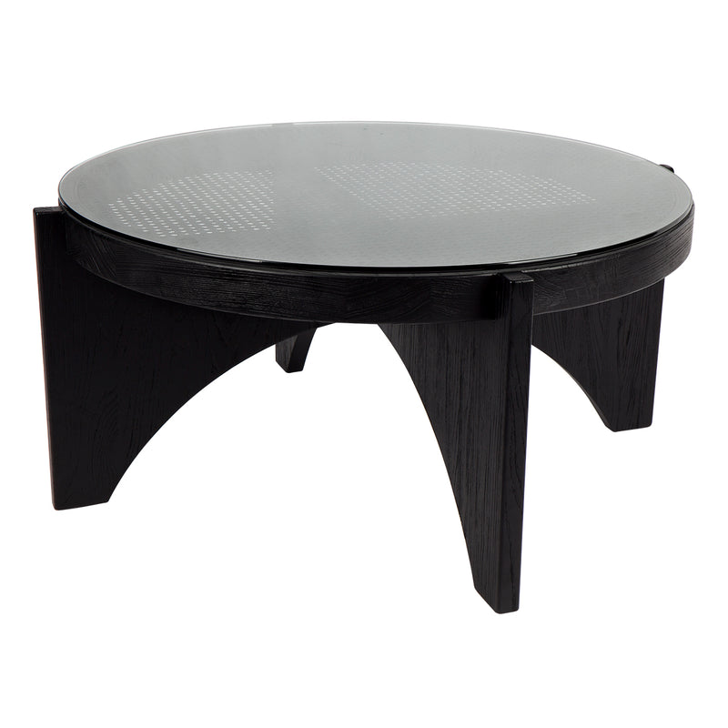 Oasis Rattan Coffee Table - Large Black Default Title