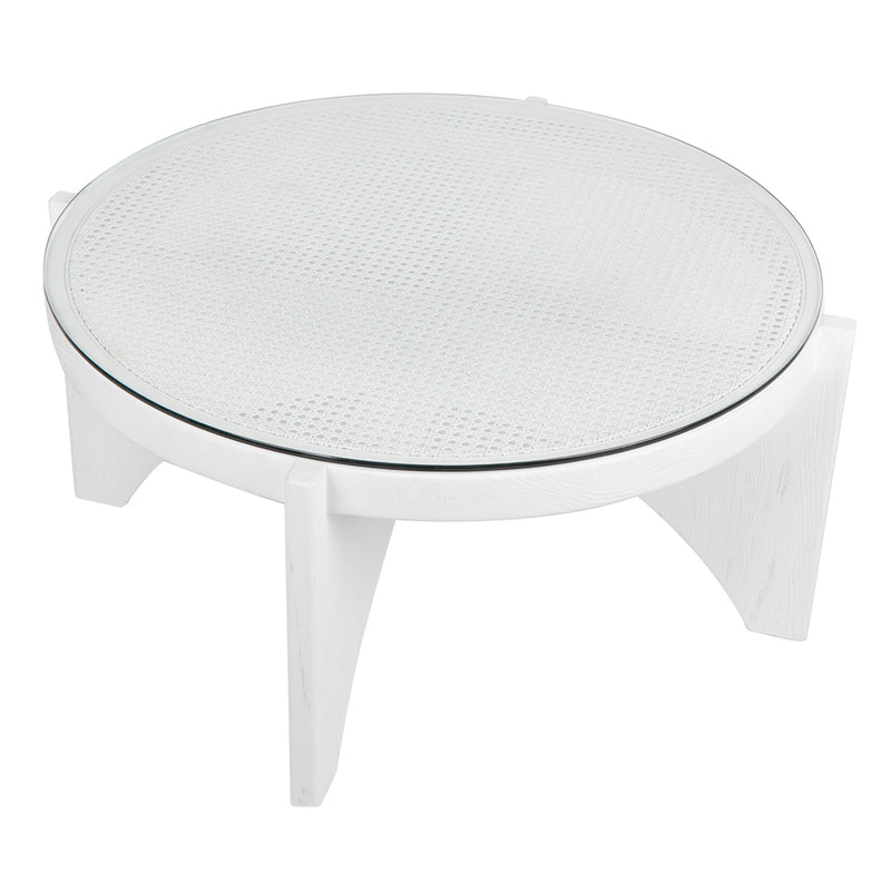 Oasis Rattan Coffee Table - Large White Default Title