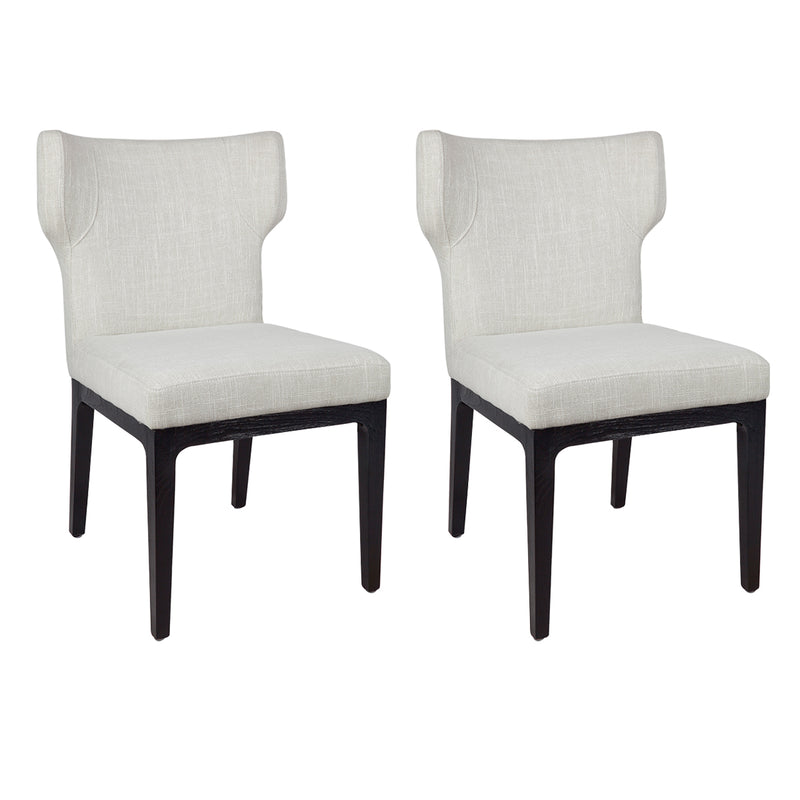 Ashton Black Dining Chair Set of 2  - Natural Default Title