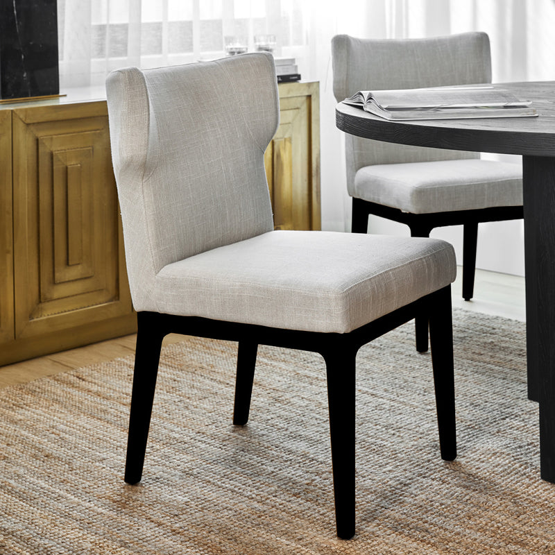 Ashton Black Dining Chair Set of 2  - Natural Default Title