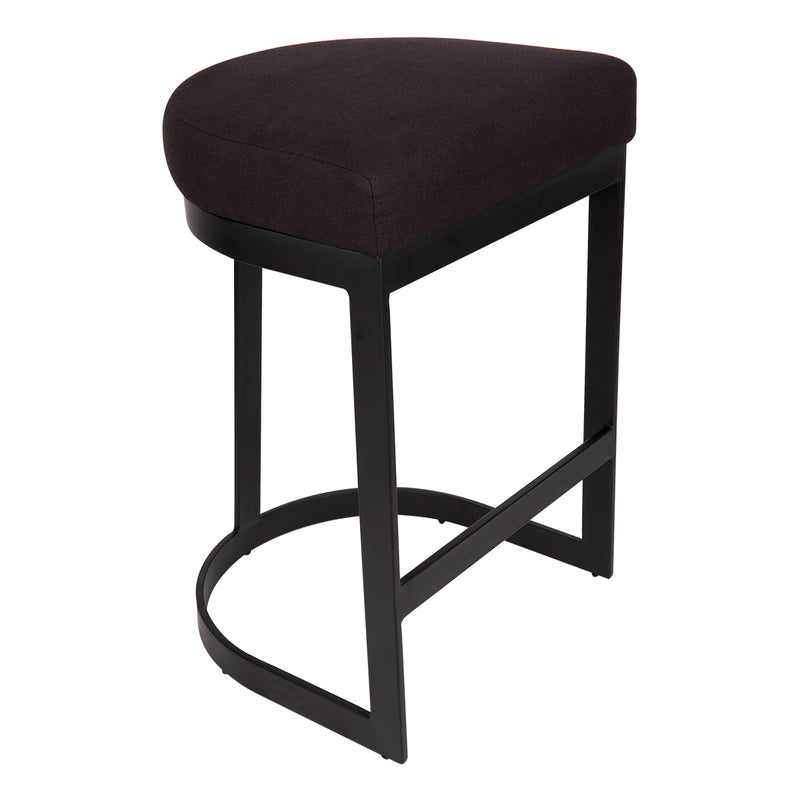 Brooke Black Kitchen Stool - Black Linen Default Title