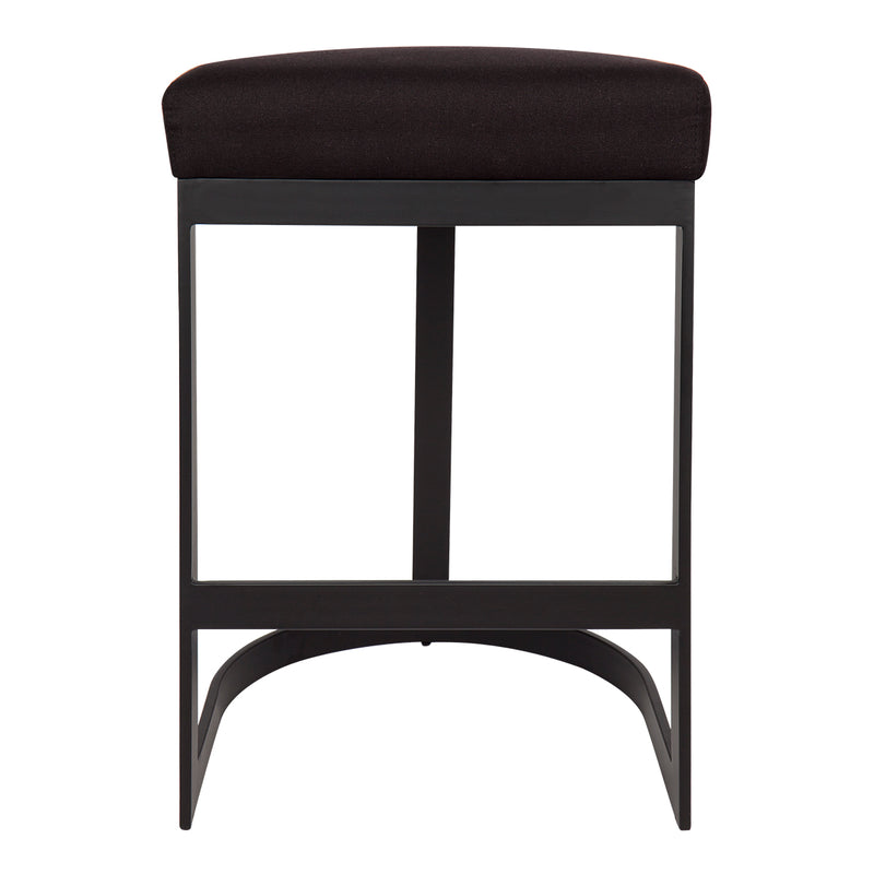 Brooke Black Kitchen Stool - Black Linen Default Title