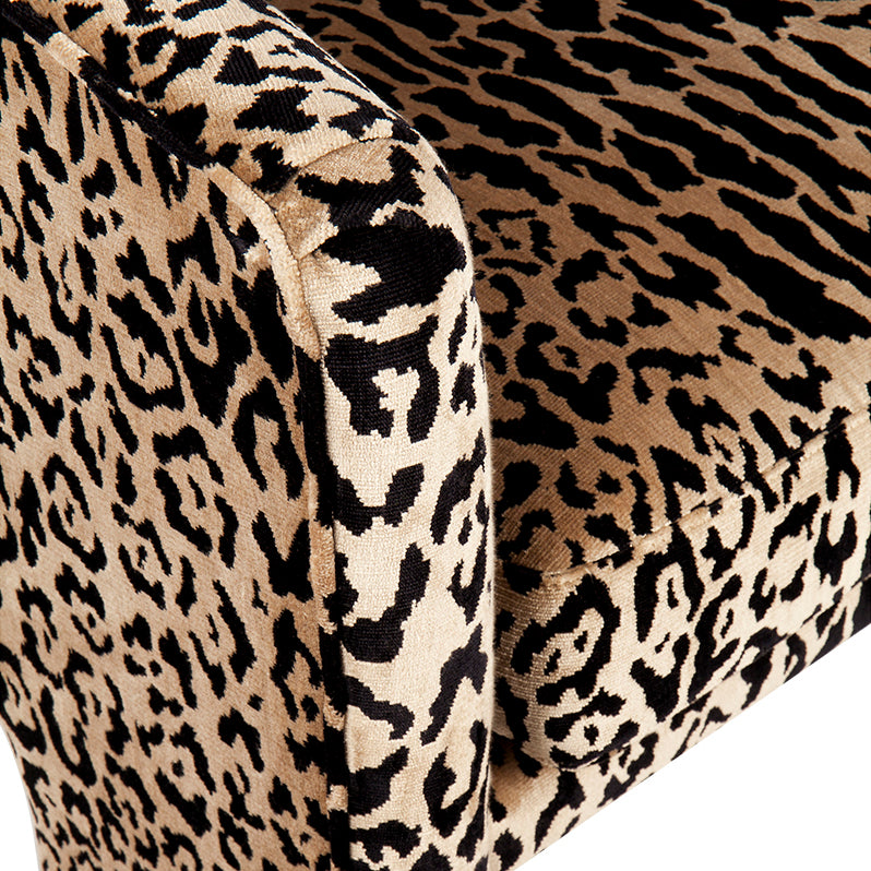 Kylie Arm Chair -  Leopard Chenille Default Title