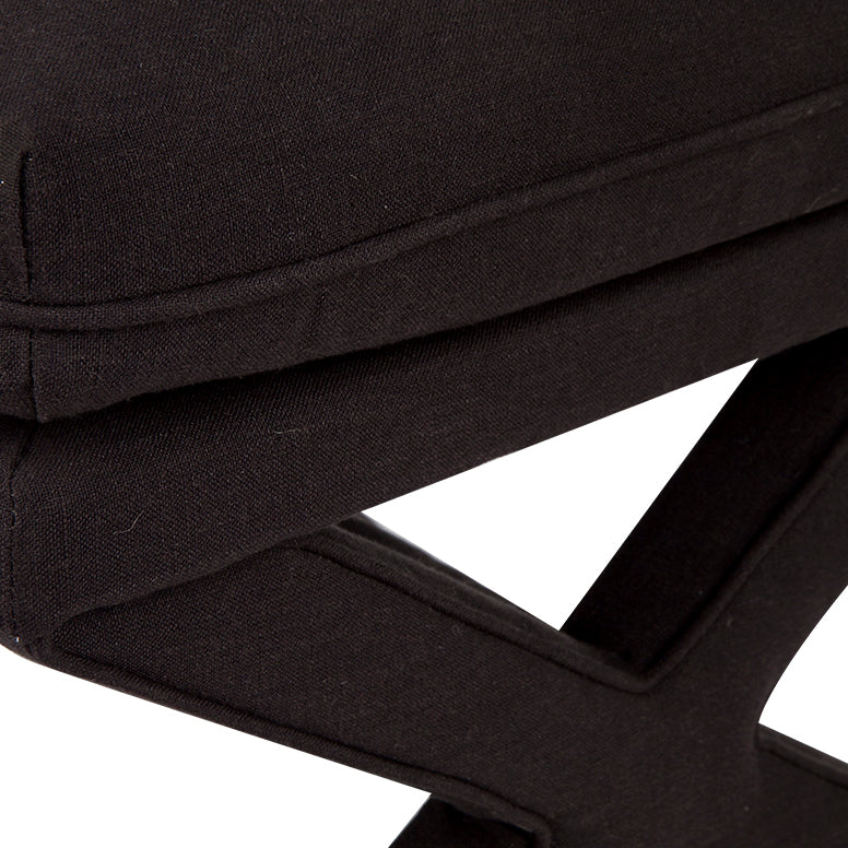 Candace Stool - Black Linen Default Title