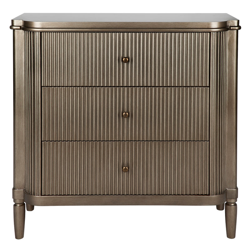 Arielle 3 Drawer Chest - Antique Gold Default Title