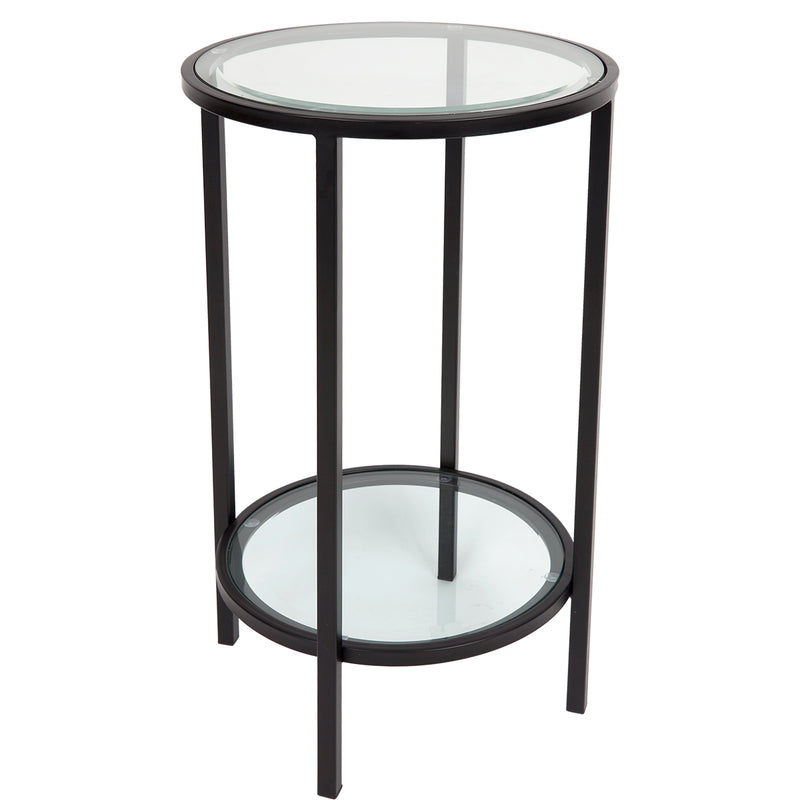 Cocktail Glass Petite Side Table - Black Default Title