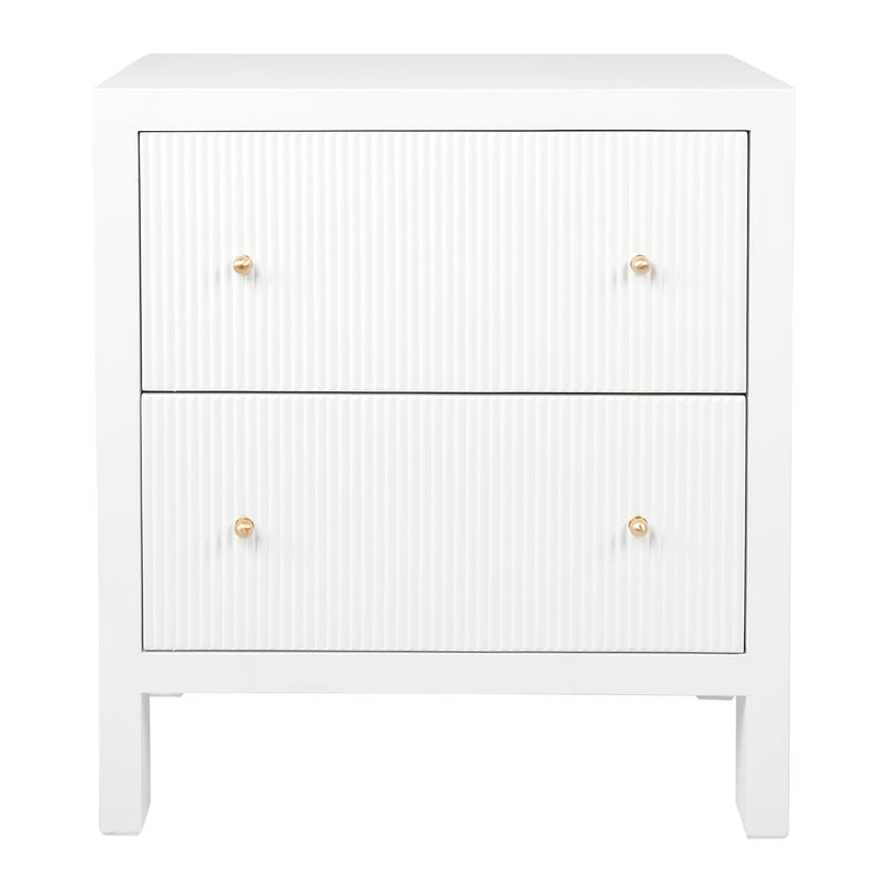 Ariana Bedside Table - Large White Default Title