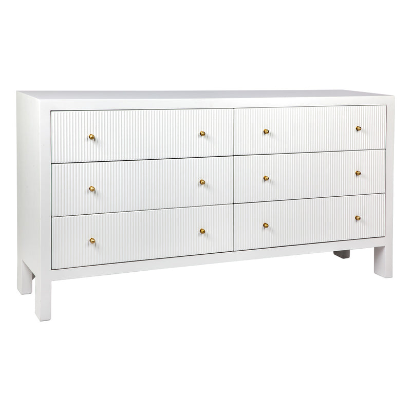 Ariana 6 Drawer Chest - White Default Title