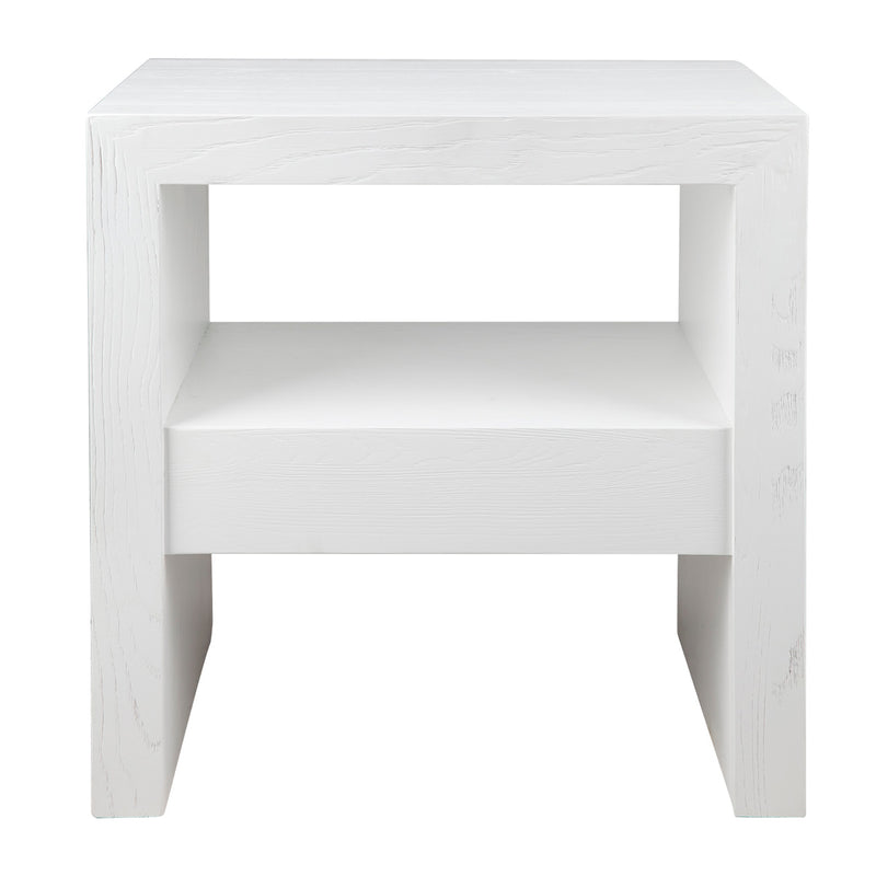 Axel Oak Side Table - White Default Title