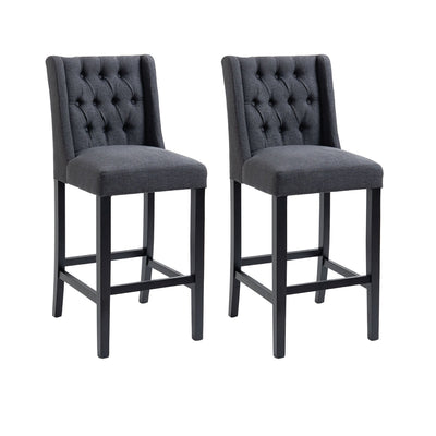 Fink Bar Stool Set of 2  - Charcoal Default Title