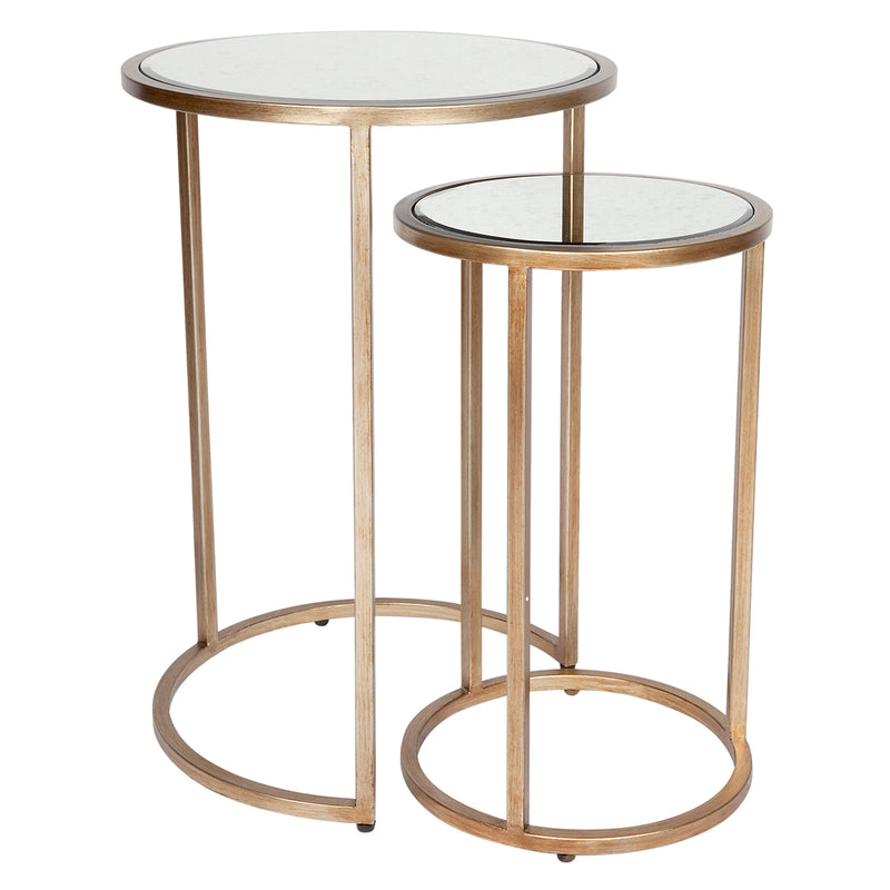 Serene Nesting Side Tables - Antique Gold Default Title