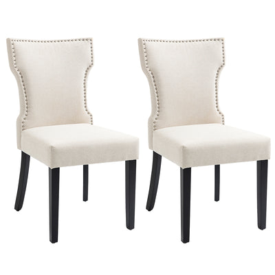 Geneva Dining Chair Set of 2  - Natural Default Title