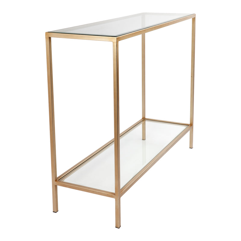 Cocktail Glass Console Table - Small Antique Gold Default Title