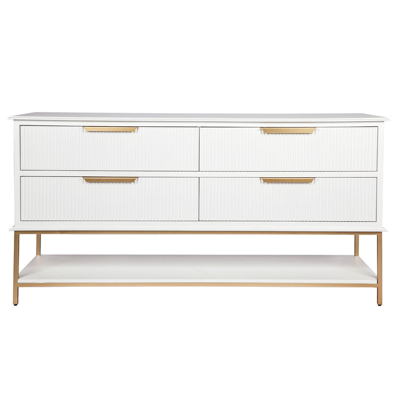 Aimee 4 Drawer Chest - White Default Title