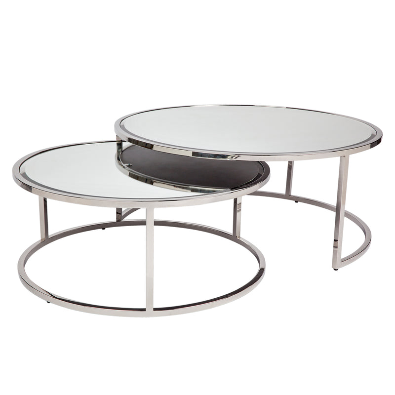 Serene Nesting Coffee Tables - Nickel Default Title